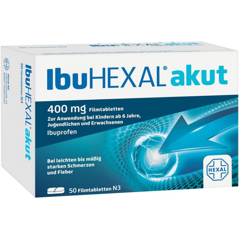 IbuHexal akut 400 mg 50 Filmtabletten