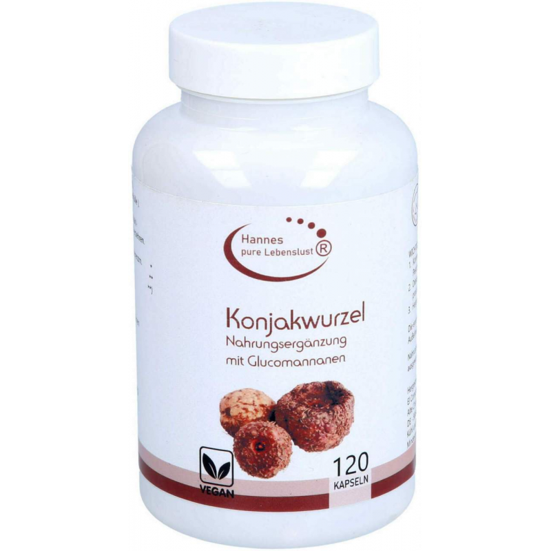 Konjakwurzelextrakt Glucomannan Kapseln 120 Stück