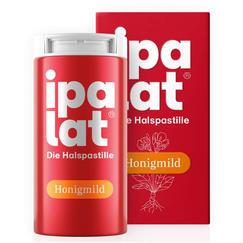 Ipalat Halspastillen Honigmild Ohne Menthol Zuckerfrei 40...