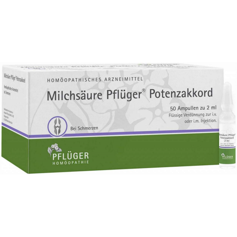 Milchsäure Pflüger Potenzakkord Inj.-Lsg.Amp