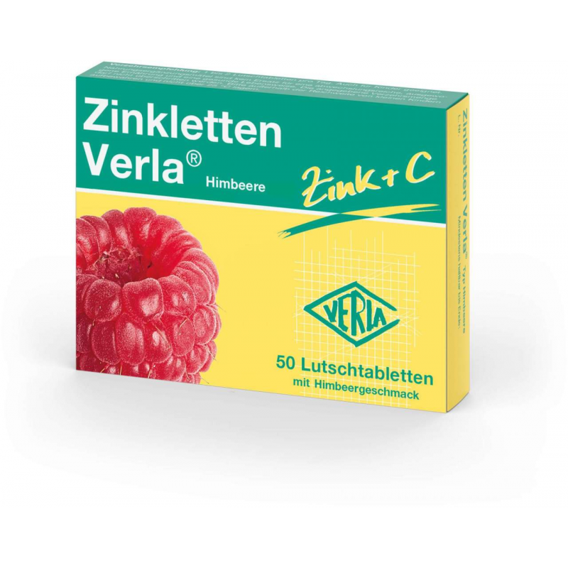 Zinkletten Verla Himbeere Lutschtabletten 50 Stück