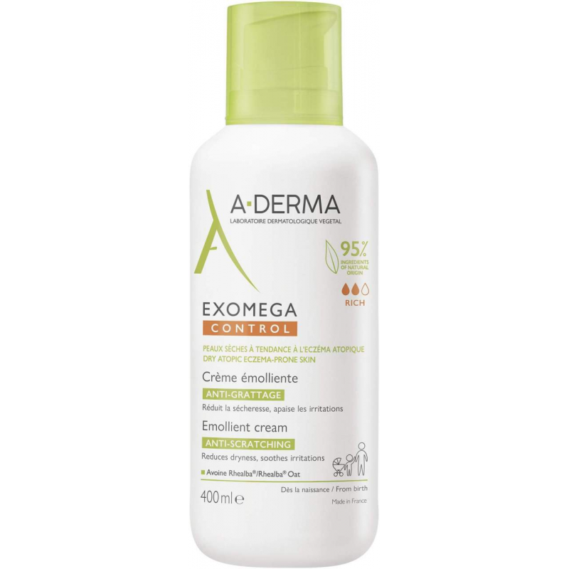 A-Derma Exomega Control Creme rückfettend 400 ml