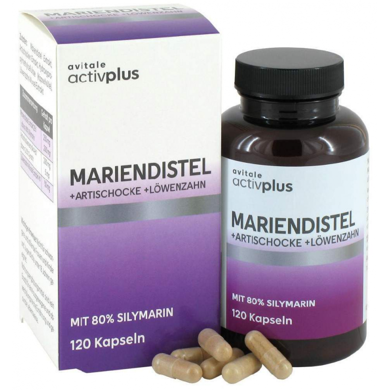 Activplus Mariendistel + Artischocke + Löwenzahn 120 Kapseln