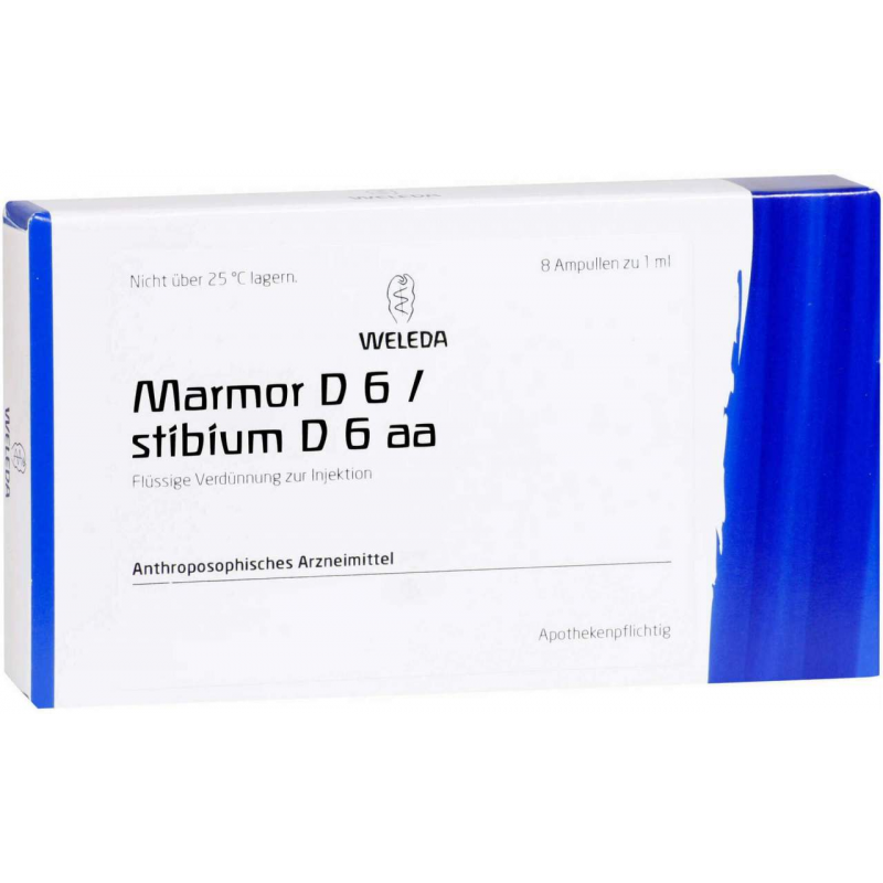Weleda Marmor D6 Stibium D6 Aa 8 X 1 ml Ampullen