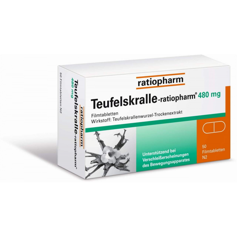 Teufelskralle-Ratiopharm 480 mg - 50 Filmtabletten
