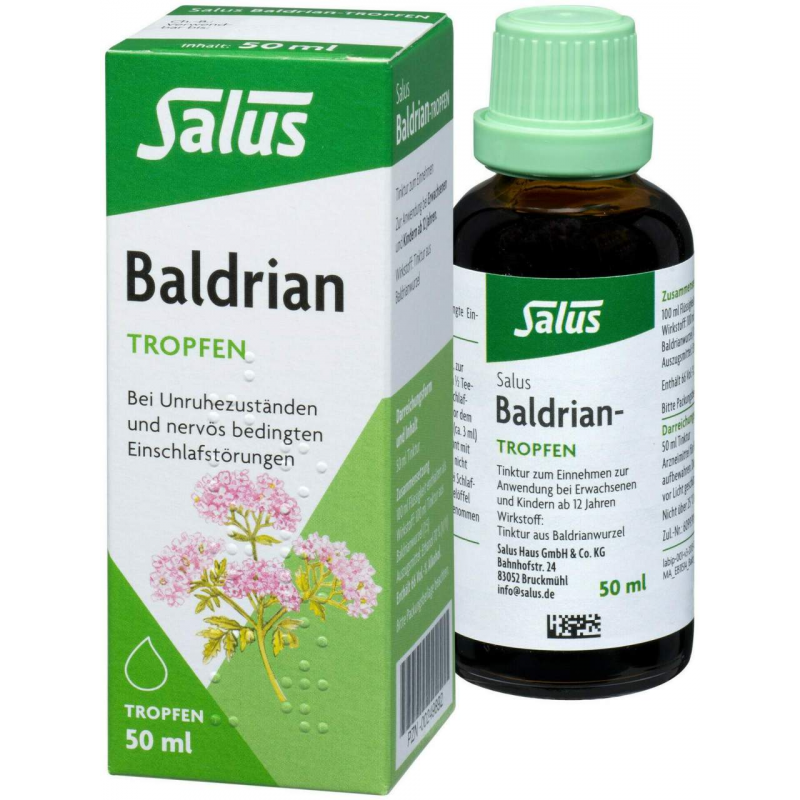 Baldrian Tropfen 50 ml Tinktur Bio Salus