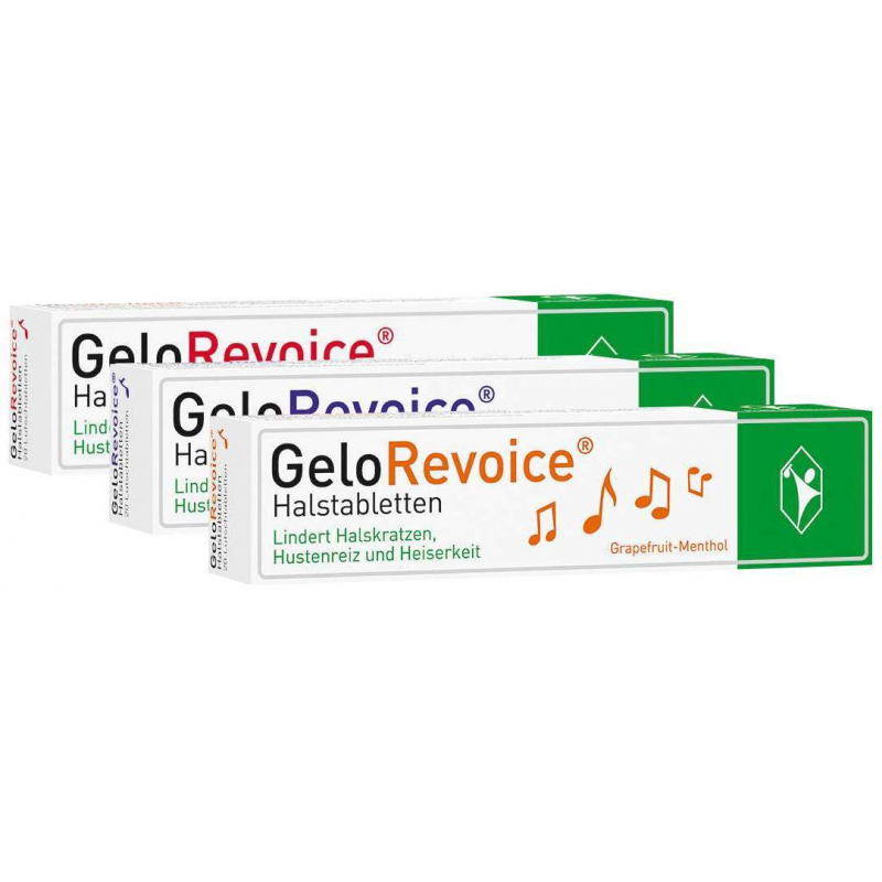 GeloRevoice Kirsch-Menthol + Grapefruit-Menthol + Cassis-Menthol 20 Lutschtabletten