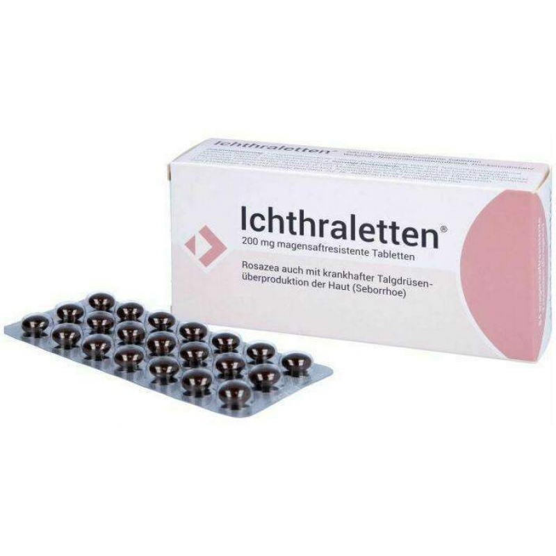 Ichthraletten 200 mg 84 Magensaftresistente Tabletten