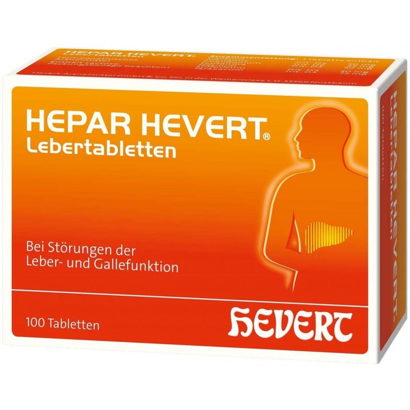 Hepar Hevert Lebertabletten 100 Tabletten