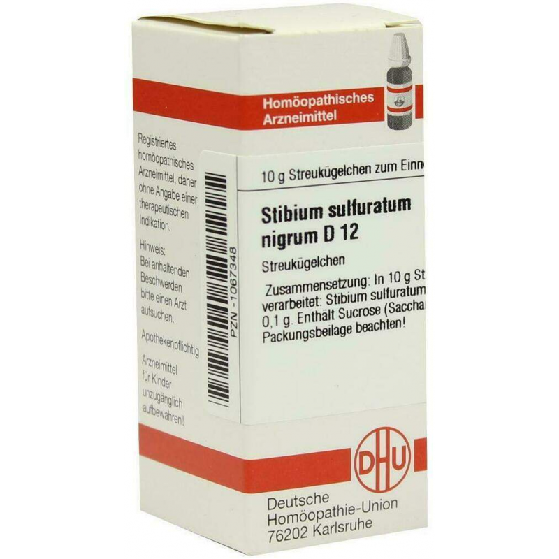 Dhu Stibium Sulfuratum Nigrum D12 10 Gglobuli