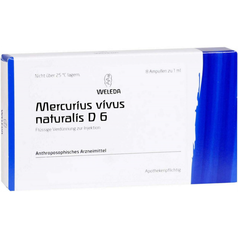 Weleda Mercurius Vivus Naturalis D6 8 X 1 ml Ampullen