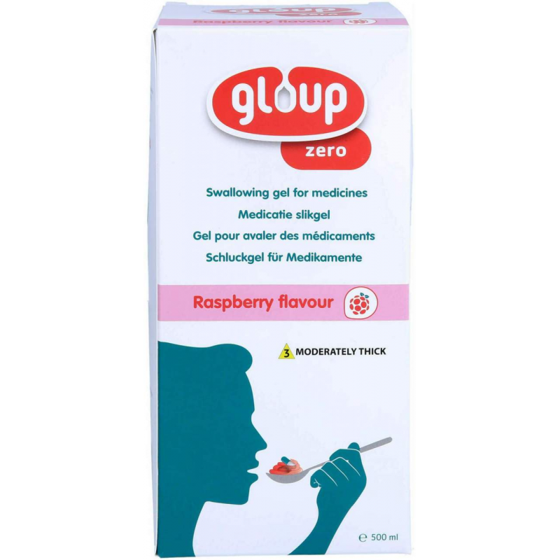 Gloup Zero Medikamenteneinnahme Gel Himbeere 500 M