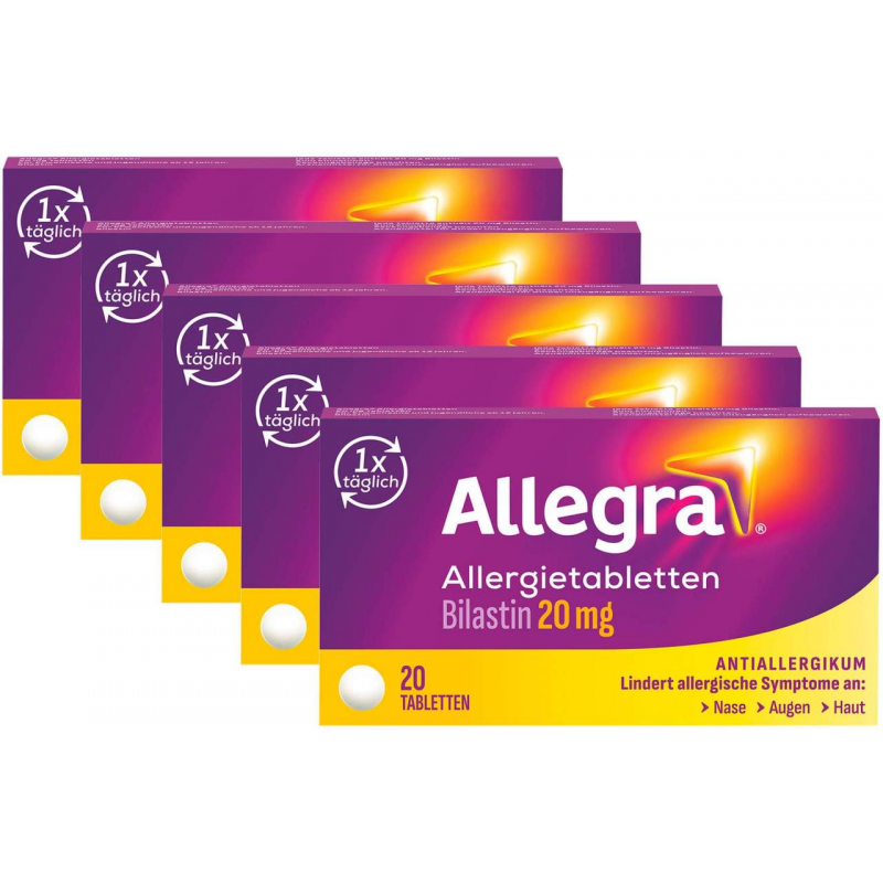 Allegra Allergietabletten 20 mg 5 x 20 Tabletten