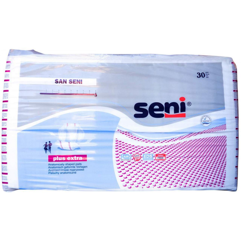 San Seni Plus Extra Anatomische Vorlagen 30 Stk