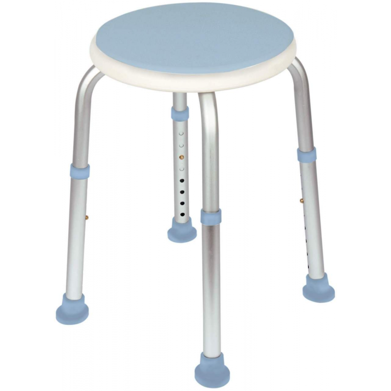 Duschhocker mit drehbarem Sitz, 1 Stück