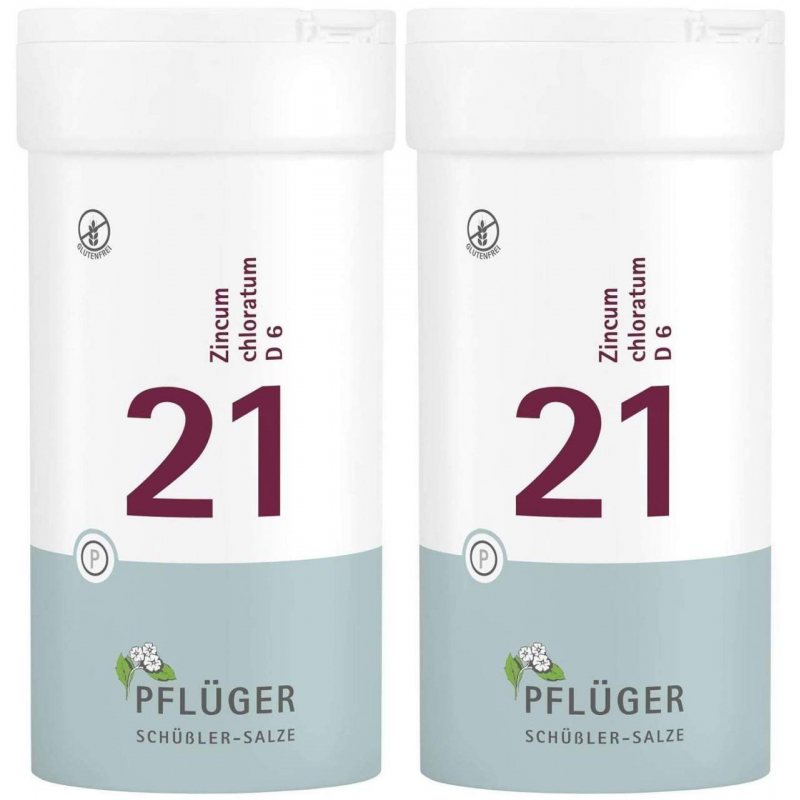 Biochemie Pflüger 21 Zincum chloratum D6 2 x 400 Tabletten