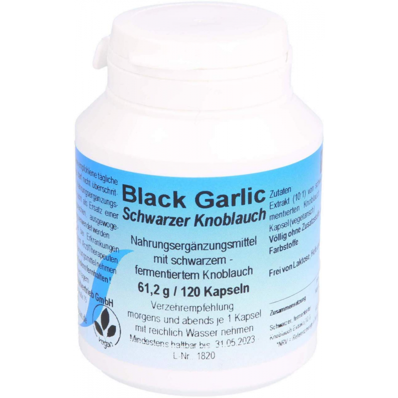 Black Garlic Schwarzer Knoblauch 120 Kapseln