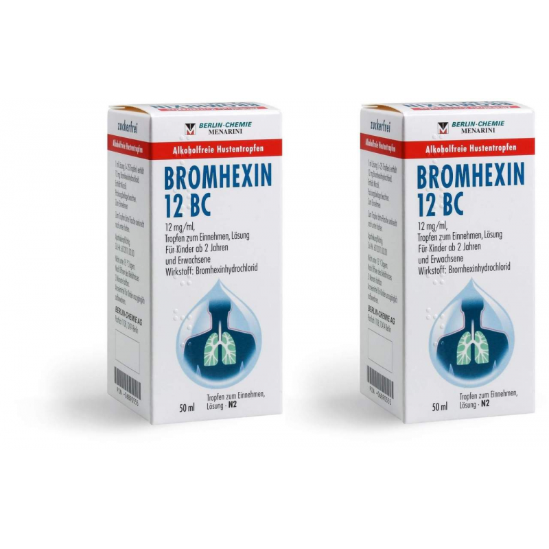 Bromhexin 12 BC Tropfen 2 x 50 ml
