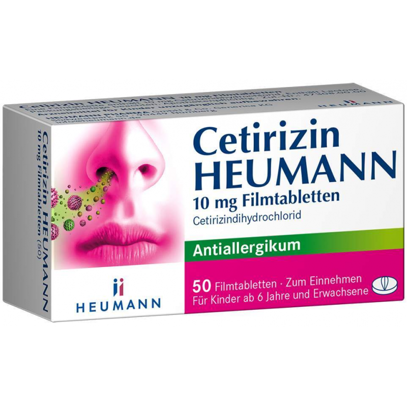 Cetirizin Heumann 10 mg 50 Filmtabletten
