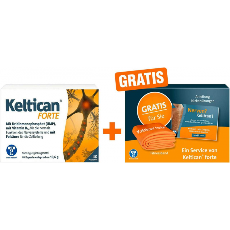 Keltican forte 40 Kapseln + gratis Keltican Fitnessbox 1 Stück