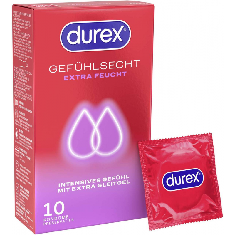 Durex Gefühlsecht extra feucht 10 Kondome