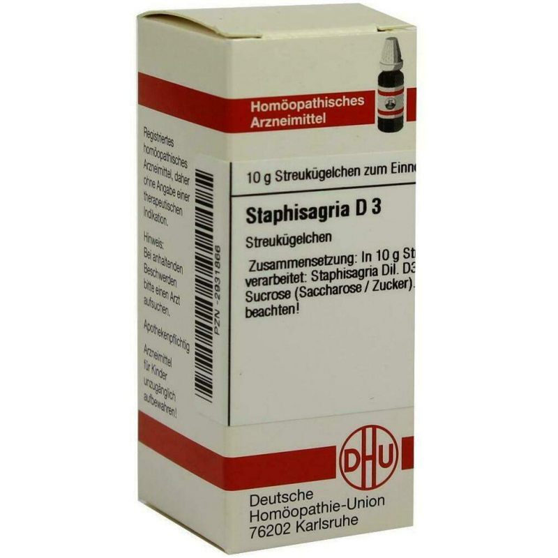 Dhu Staphisagria D3 10 G Globuli