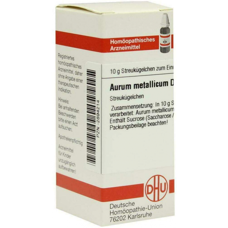 Dhu Aurum Metallicum D12 10 G Globuli