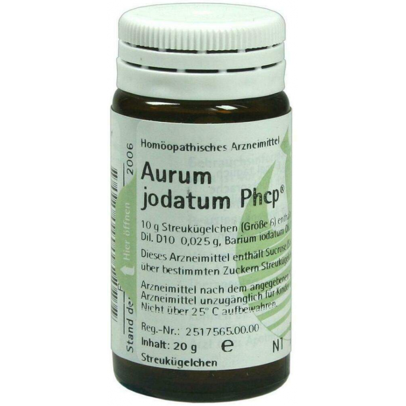Aurum Jodatum Phcp Globuli 20 G