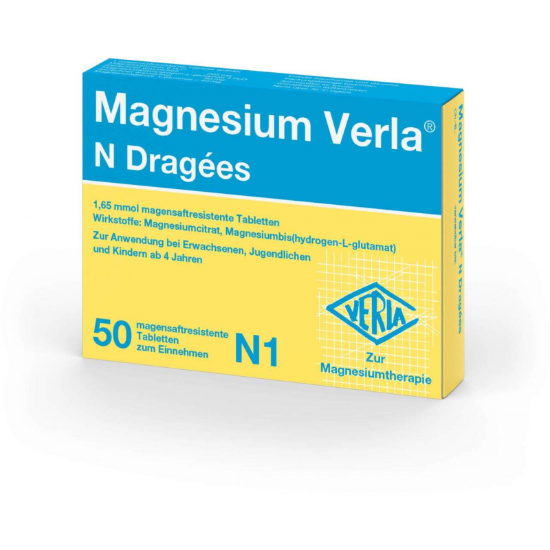 Magnesium Verla N 50 Dragees