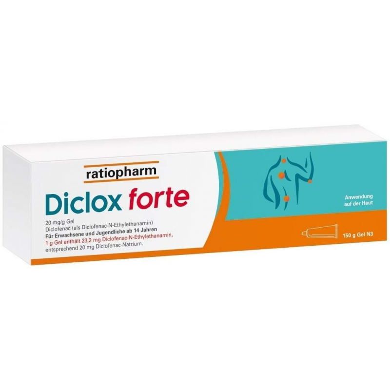 Diclox forte Ratiopharm Gel 150 g