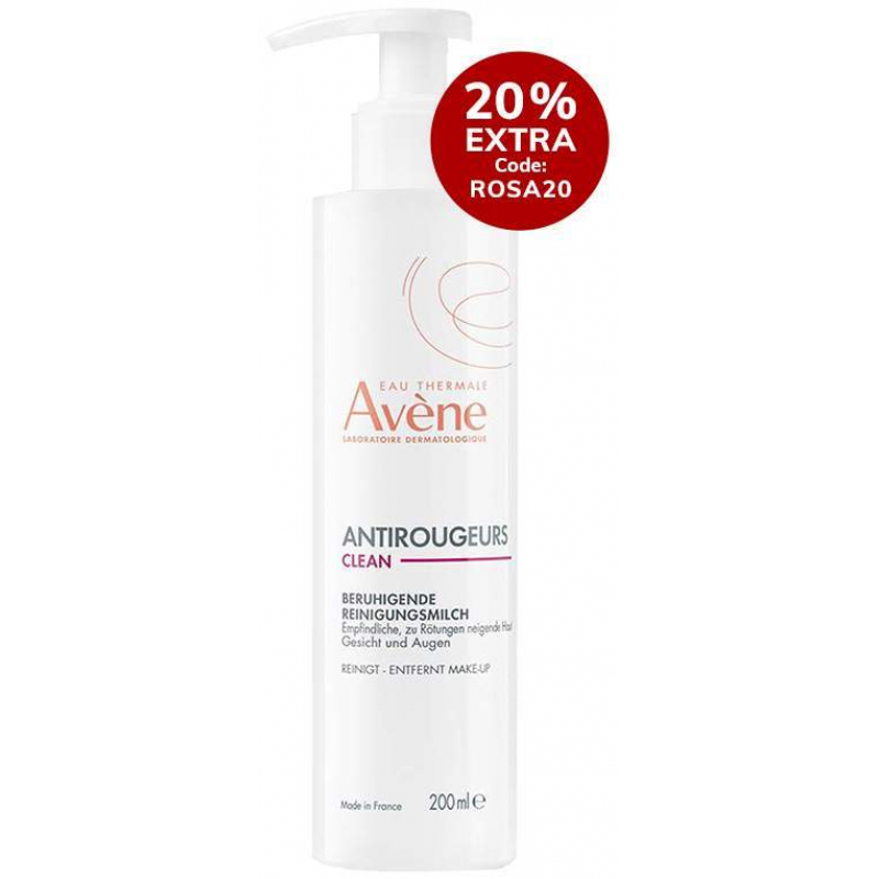 Avene Antirougeurs Clean beruhigende Reinigungsmilch 200 ml