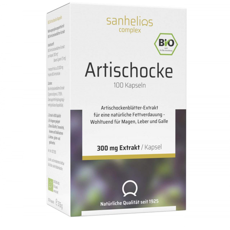 Sanhelios Bio Artischocke 100 Kapseln
