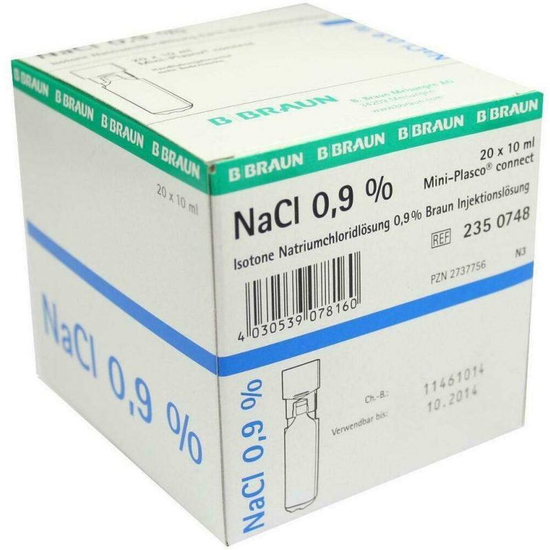 Kochsalzlösung 0,9% 20 X 10 ml