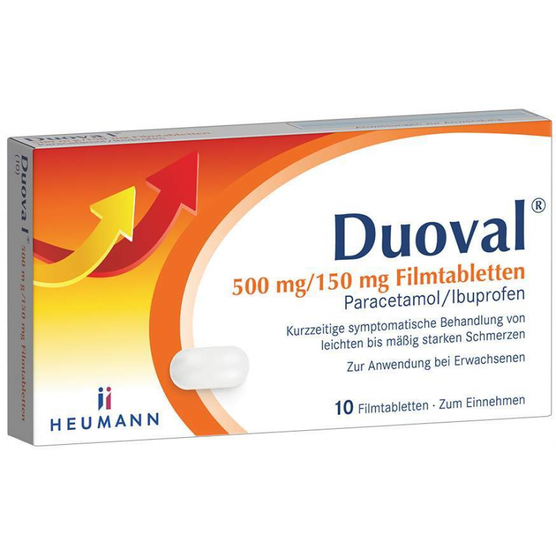 Duoval 500 mg - 150 mg 10 Filmtabletten