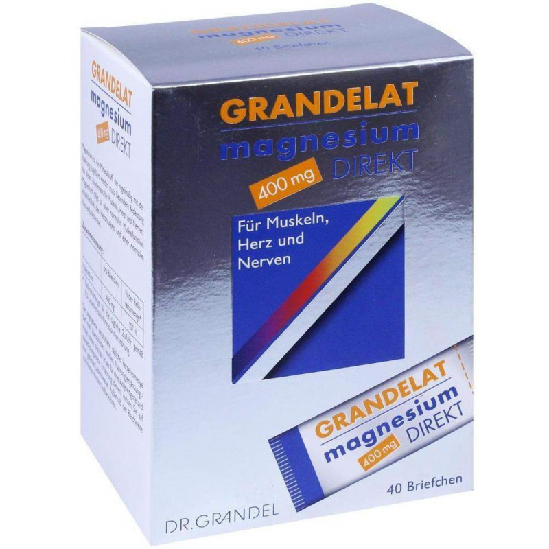 Magnesium Direkt 400 mg Grandelat Pulver 40 Briefchen