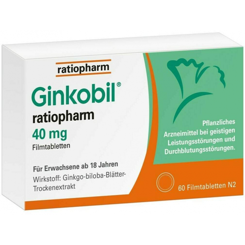 Ginkobil ratiopharm 40 mg 60 Filmtabletten