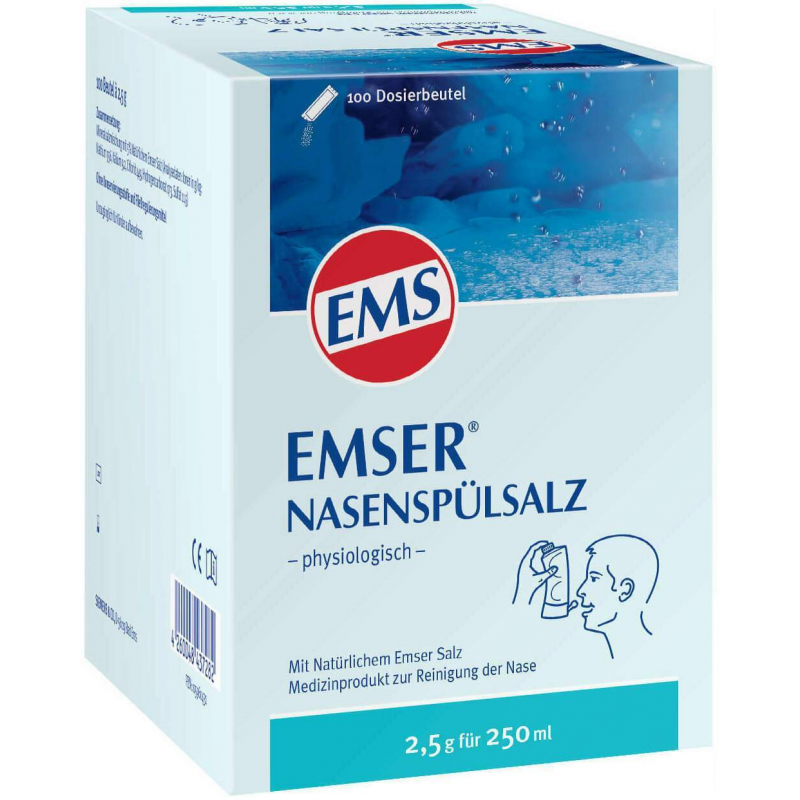 Emser Nasenspülsalz physiologisch 100 Beutel Pulver