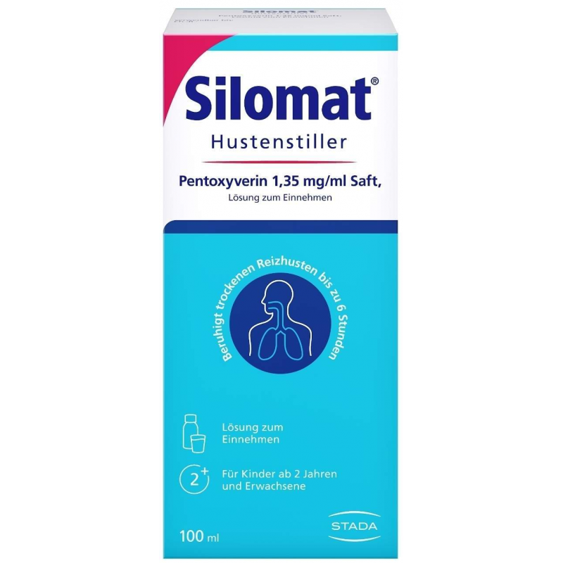 Silomat Hustenstiller Pentoxyverin 1,35 mg je ml Saft 100 ml