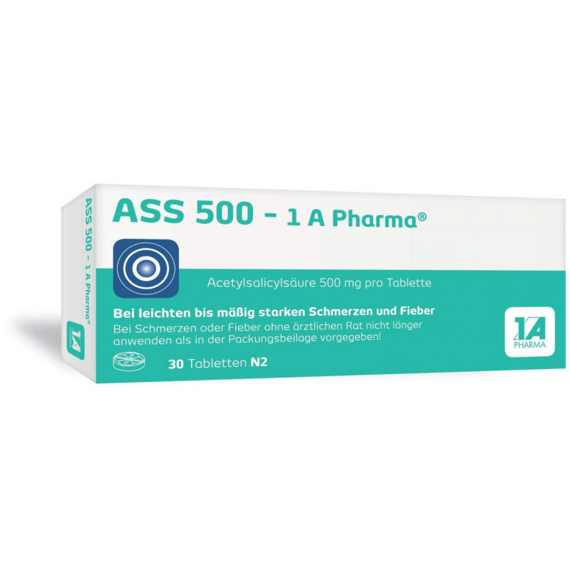 ASS 500 1A Pharma 30 Tabletten