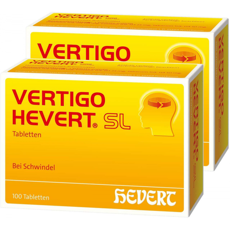 Vertigo Hevert SL 2 x 100 Tabletten