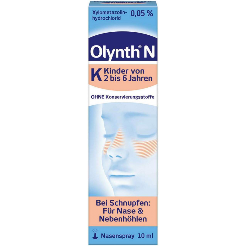 Olynth 0,05 % N Schnupfen Dosierspray ohne Konservierungsmittel Kinder 10 ml