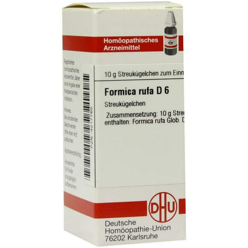 Dhu Formica Rufa D6 Globuli