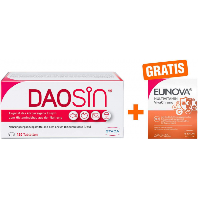 Daosin 120 Tabletten + gratis Eunova VivaChrono 2 x 10 ml