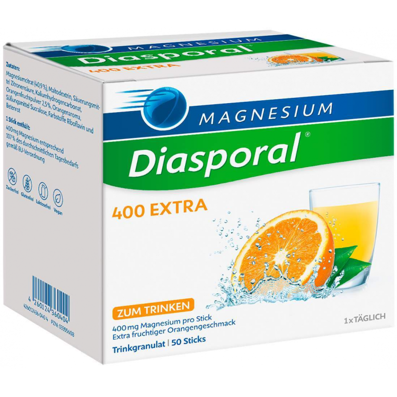 Magnesium Diasporal 400 extra Trinkgranulat 50 Stück
