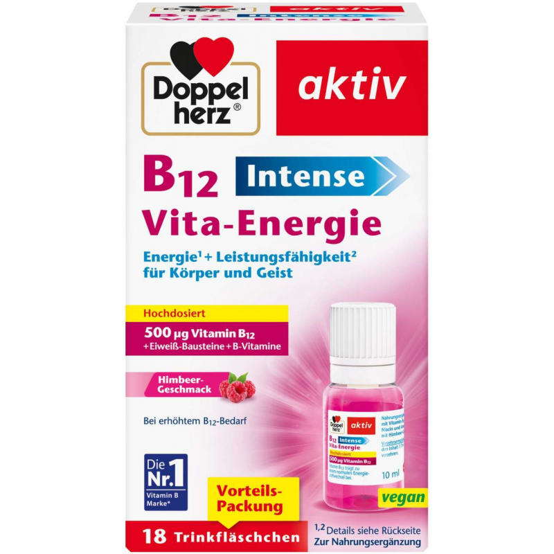 Doppelherz aktiv B12 Intense Vita-Energie 18 Trinkampullen