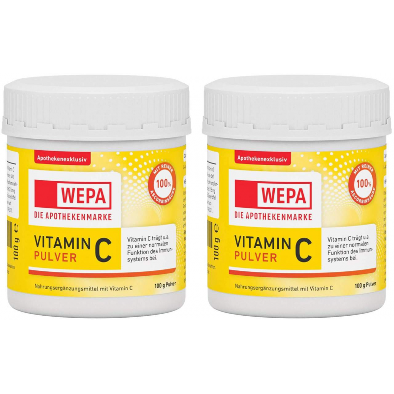 WEPA Vitamin C 2 x 100 g Pulver