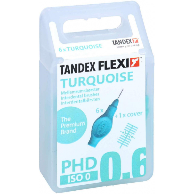 Tandex Flexi Interdentalb.Phd 0.6-Iso 0 Turquoise 6 Stück