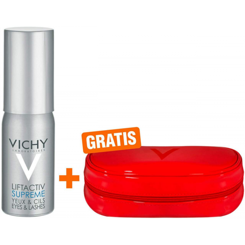 Vichy Liftactiv Serum 10 Augen & Wimpern Creme + gratis Kosmetiktasche 1 Stück