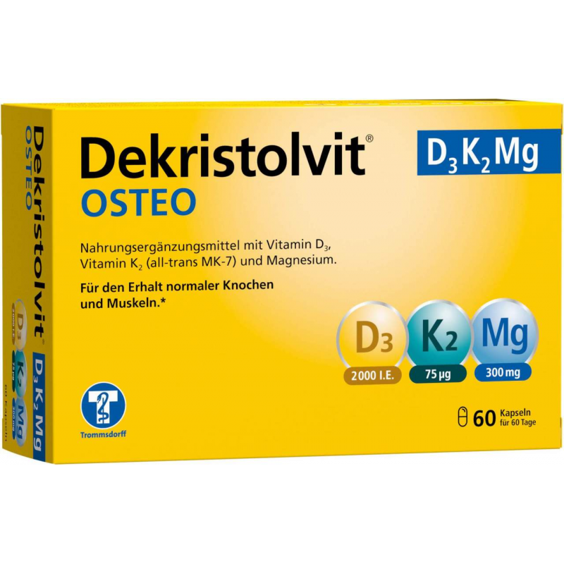 Dekristolvit Osteo D3K2Mg 60 Kapseln