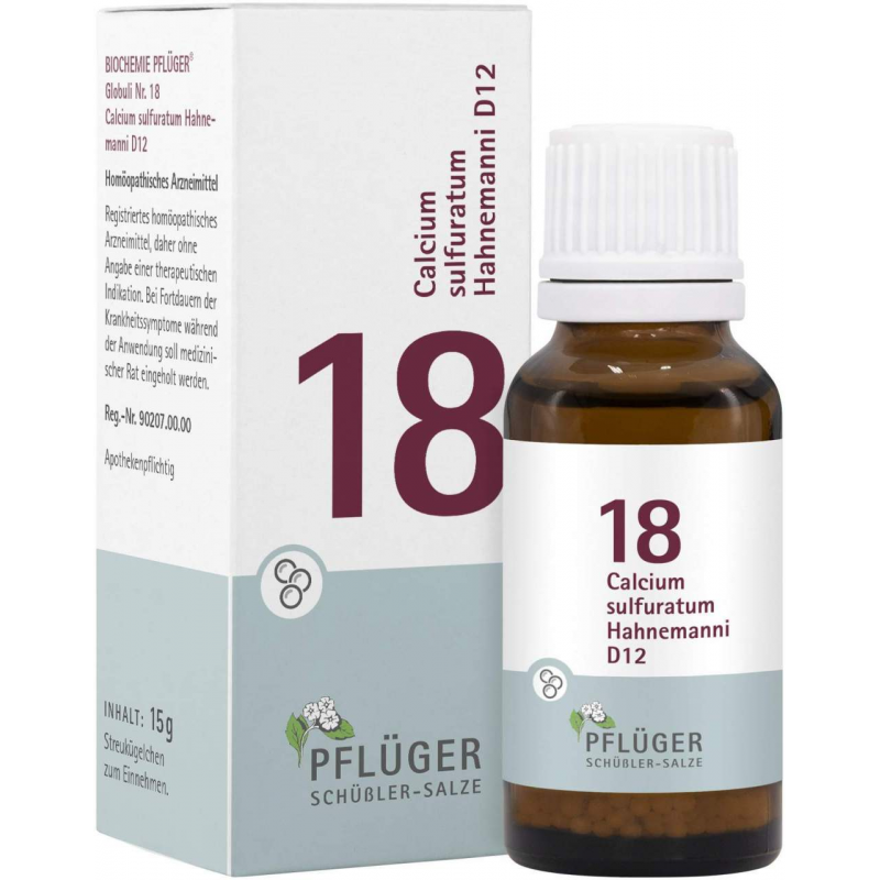 Biochemie Pflüger Nr. 18 Calcium Sulfuratum Hahnemanni D12 15 G...
